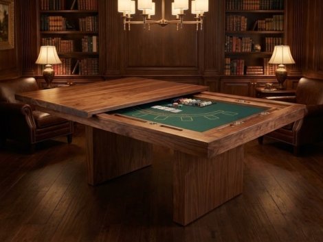 원목 홀덤 테이블 가정용 포커 게임 테이블